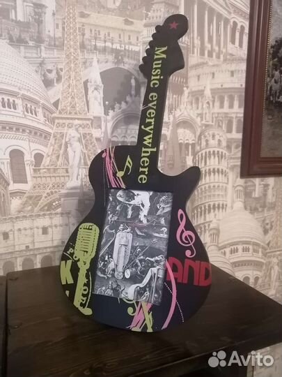 Фоторамка-коллаж Гитара