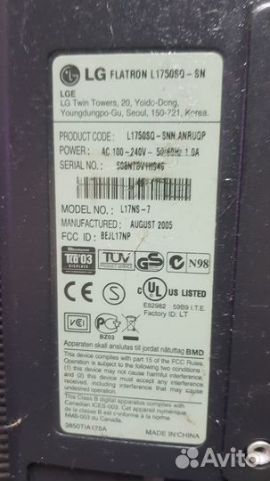 Монитор LG на запчасти