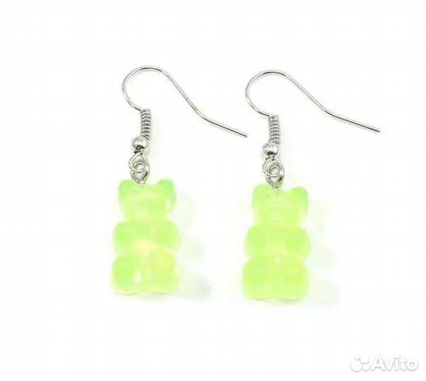 Серьги мармеладные мишки