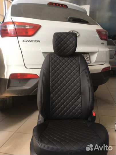 Чехлы экокожа для Hyundai Creta