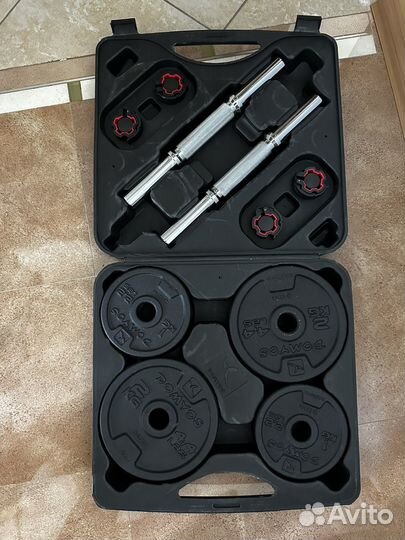 Гантели разборные 20 кг в кейсе