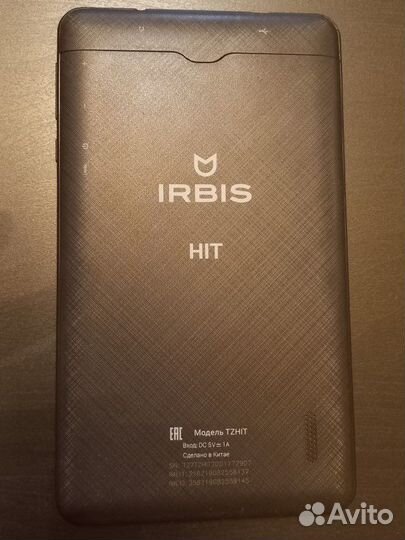 Планшет irbis tzhit