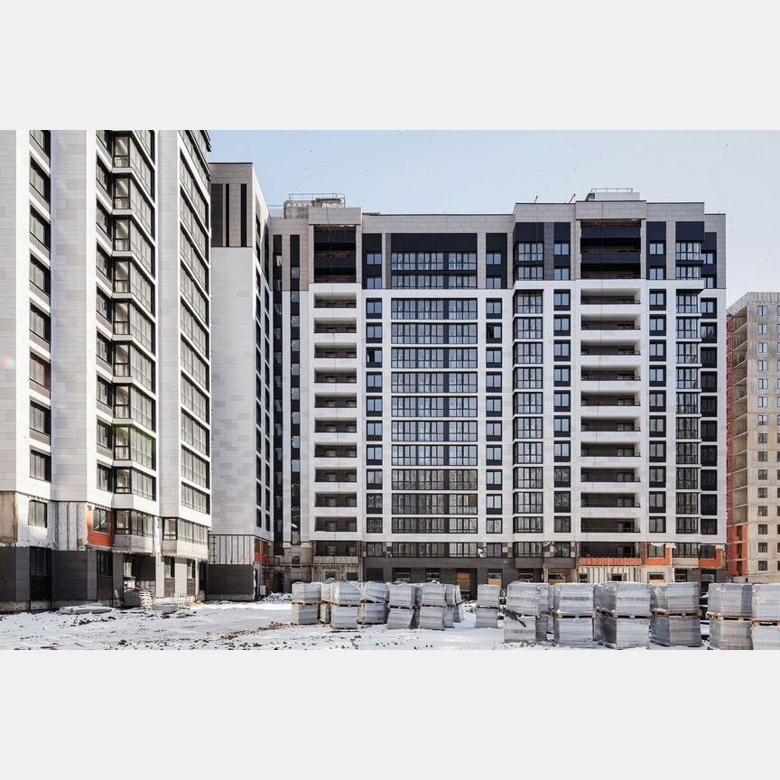 2-к. квартира, 54,3 м², 1/16 эт.