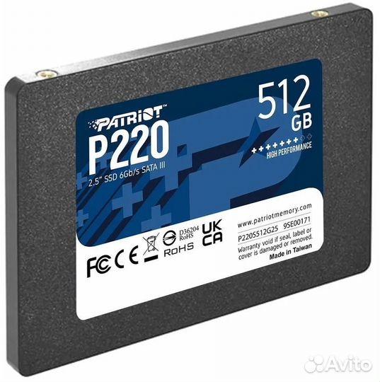 Твердотельный накопитель (SSD) Patriot P220S512G25