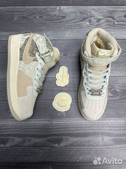 Кроссовки Nike Air Force 1 Кактус зима