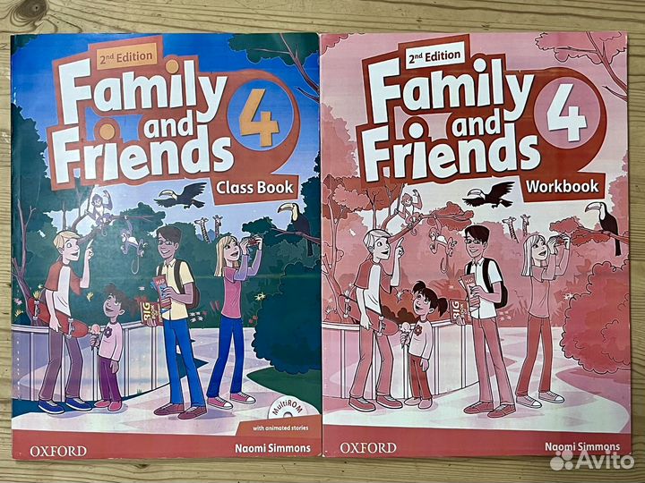 Учебник и рабочая тетрадь Family and friends 4