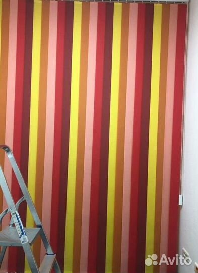 Рулонные шторы зебра в коробе A0122