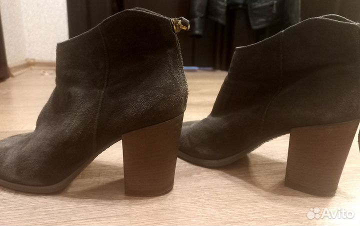 Полуботики. Ботинки. Замш, утепление. Оригинал