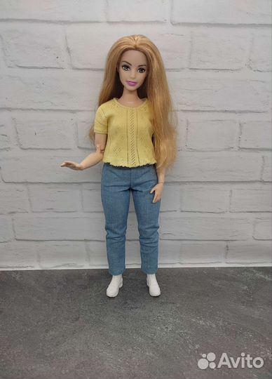 Одежда для Барби мтм пышка. Джинсы и футболки