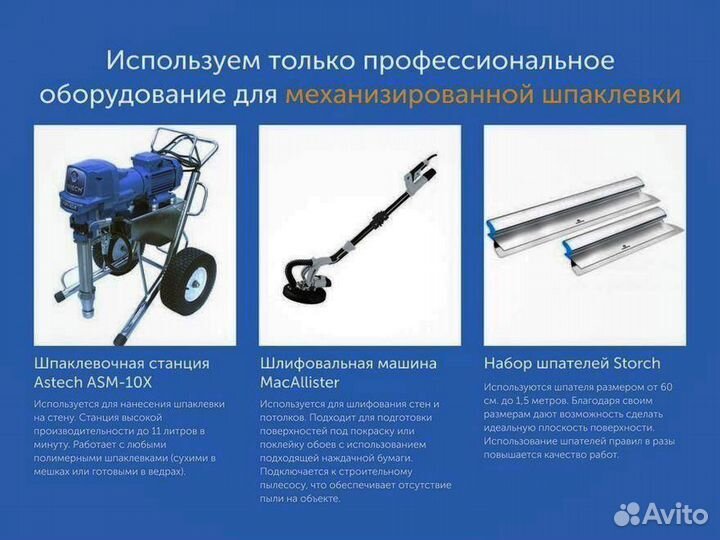 Шпаклевка стен. Механизированная шпаклевка