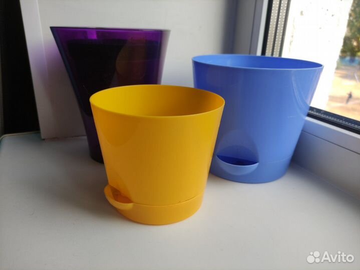 Горшки для цветов пакетом