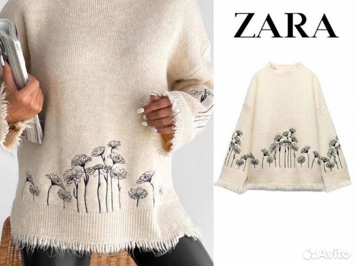 Свитер zara lux