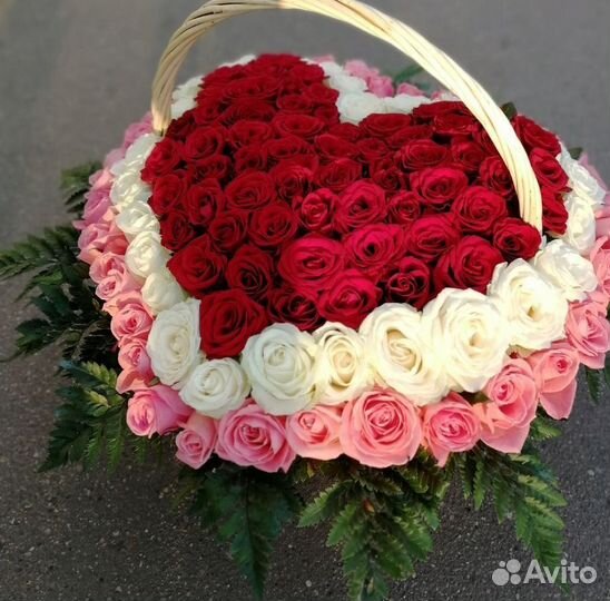 101 Роза, Букеты Цветы Розы 25 51 151 201 Доставка