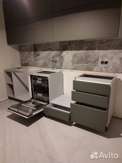 Кухня на заказ фасады мдф эмаль с 3 d фрезеровкой