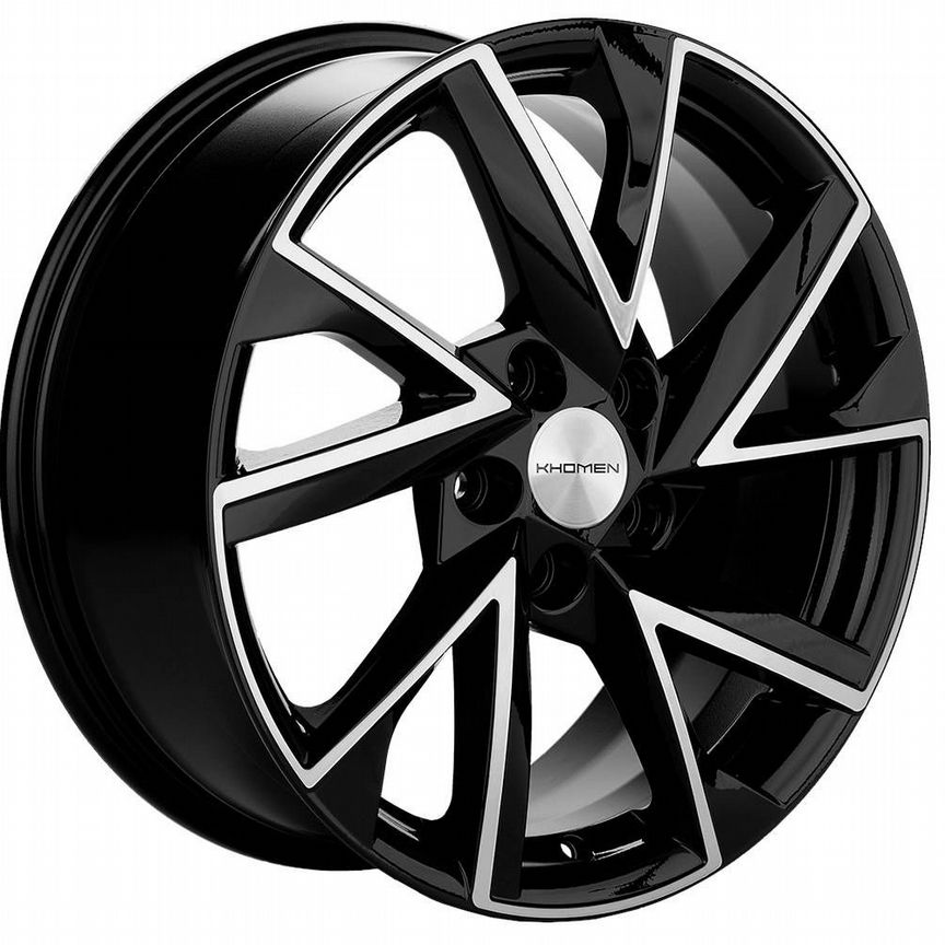 Диски Khomen KHW1714 7x17 5x112 ET49 D57.1 Black-FP