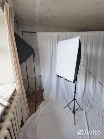 2 софтбокса со штативом и чехлами