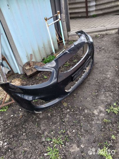 Передний бампер на hyundai solaris