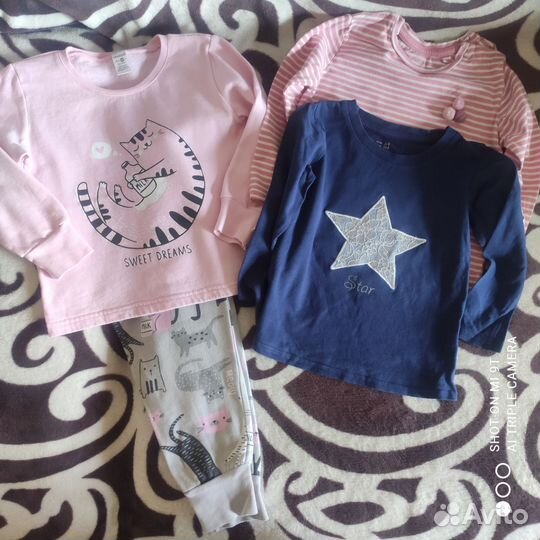 Вещи пакетом на девочку 98 104