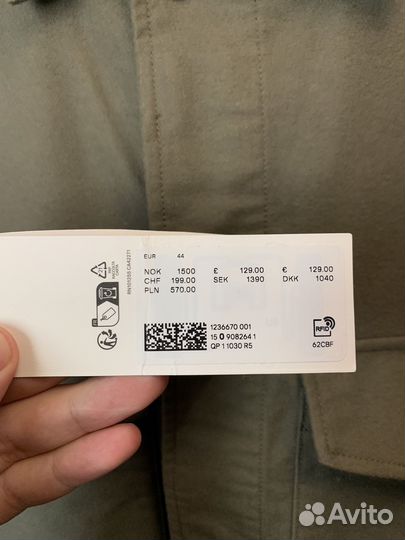 Куртка рубашка arket 2024 EU 44 / XS