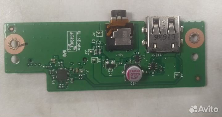 Плата USB с аудио разьёмами B5W1S LS-D671P