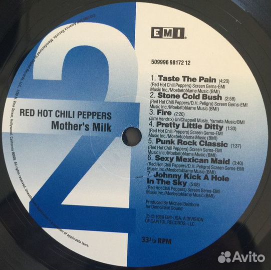 Виниловая пластинка Red Hot Chili Peppers, Mother'