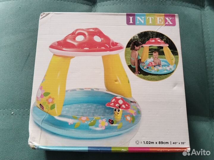 Детский надувной бассейн intex