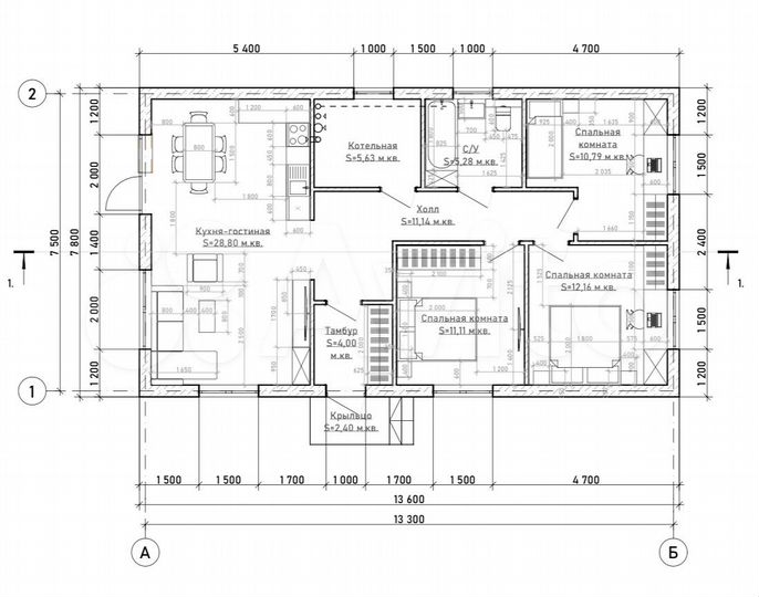 Дом 90,1 м² на участке 6 сот.