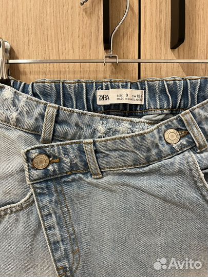 Джинсовая юбка zara 134