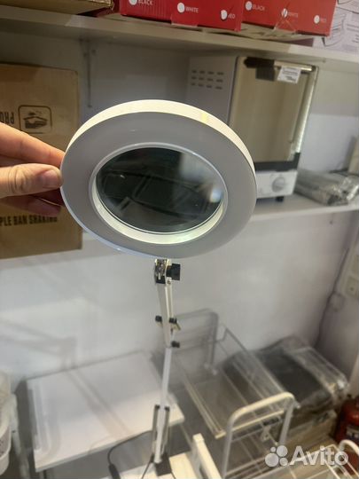 Лампа лупа настольная