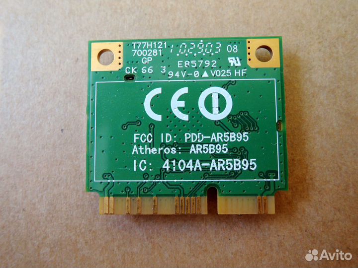 Wi-Fi адаптер Atheros AR5B95 T77H121.10 HF