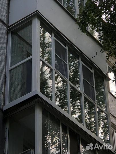 Пластиковый балкон французкое остекление