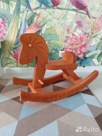 Качалка лошадь деревянная