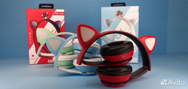 Беспроводные наушники Ушки Cat Bluetooth Радио Ayx
