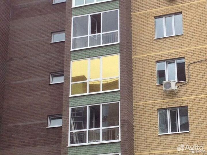 Пленка на окна зеркальная от солнца тонировка gold