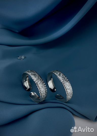 Серебряный браслет и кольцо