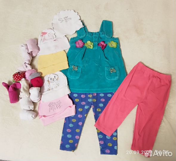 Детские вещи пакетом для девочек 80 86
