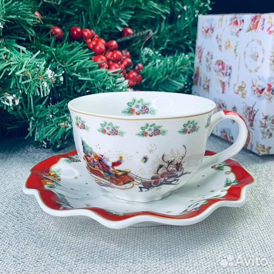 Чайный набор новый год/фарфор