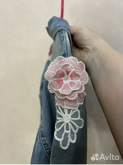 Джинсовая куртка для девочки, р.134