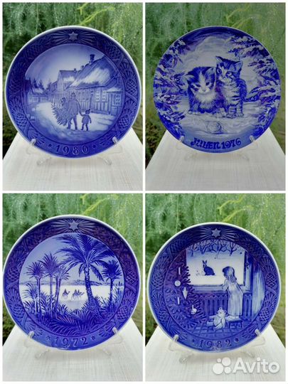 Тарелки настенные, Рождество, Швеция, Дания