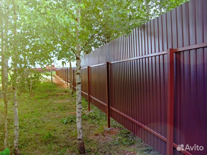 Заборы из профнастила