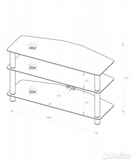 Подставка для телевизора Mart Гранд