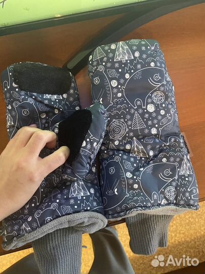 Муфта варежки на коляску мимими