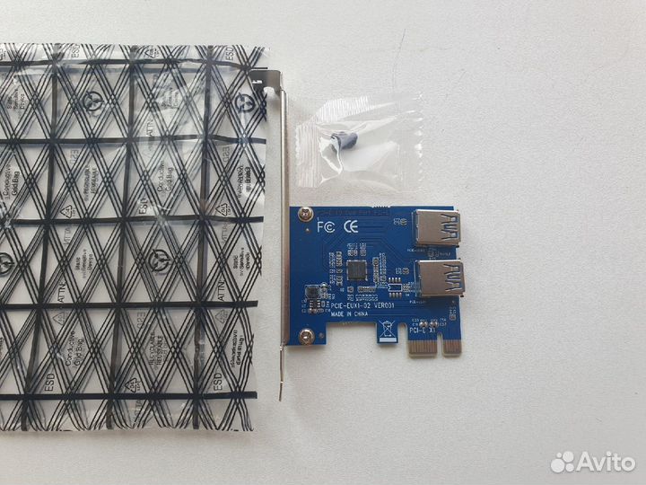 PCI-e разветвитель (адаптер) USB х2