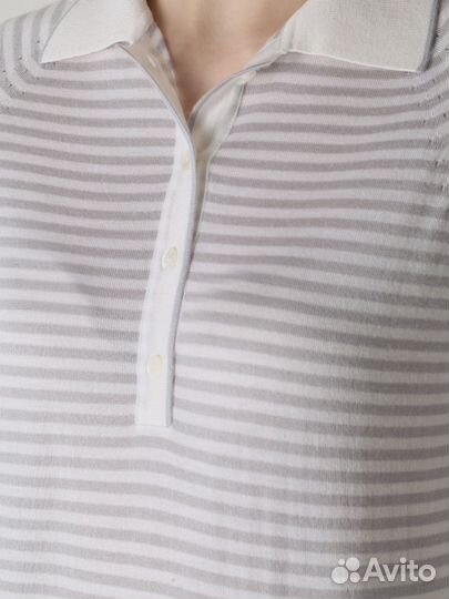 Поло кашемировое в полоску Kiton