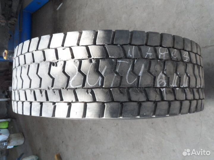 Шина грузовая ведущая Giti 315/70 R22.5 б/у глубин