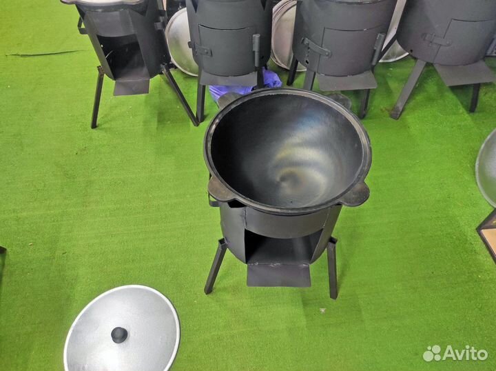 Казан чугунный 10л + Печь