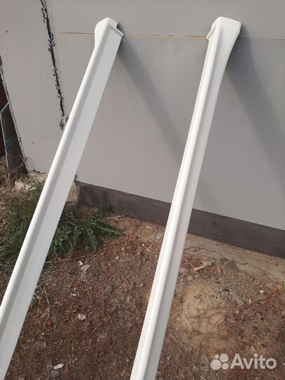 Накладки на пороги mitsubishi lancer 10