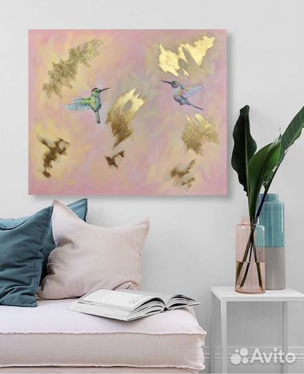 Интерьерная картина поталь