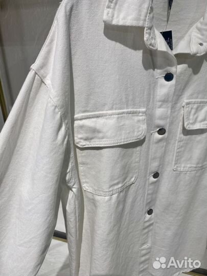Рубашка джинсовая белая