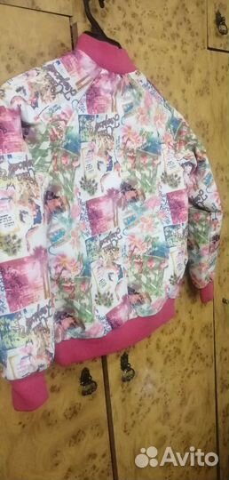 Куртка бомбер на девочку